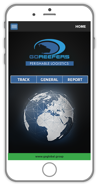 GoReefeers App on phone - online tracking software